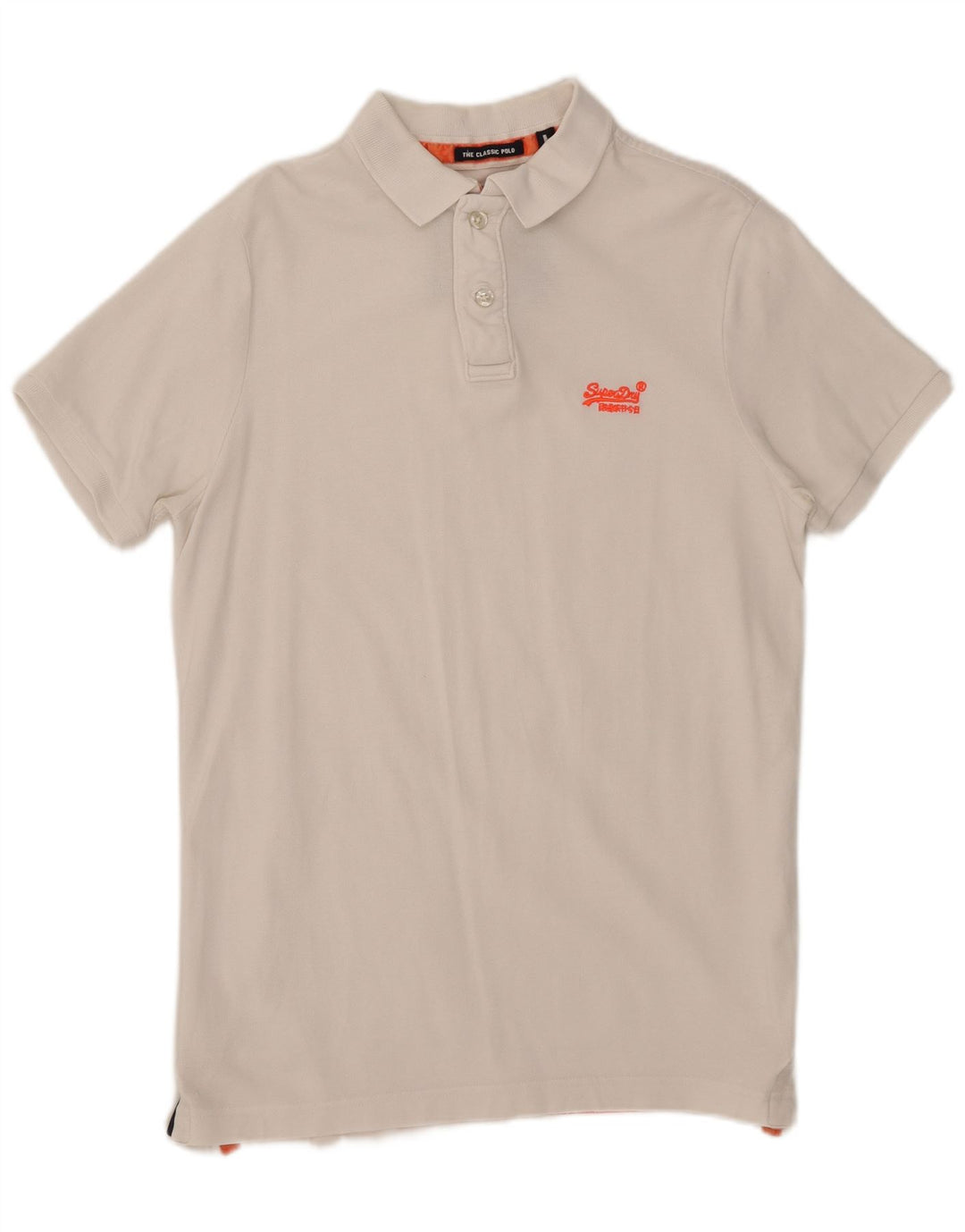Tricou polo pentru bărbați Superdry, mare, alb, bumbac