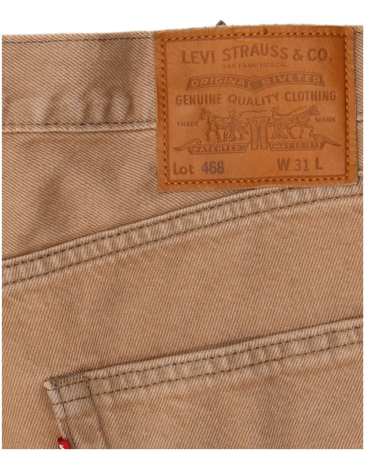 Pantaloni scurți din blugi pentru bărbați Levi's W31 bumbac mediu bej