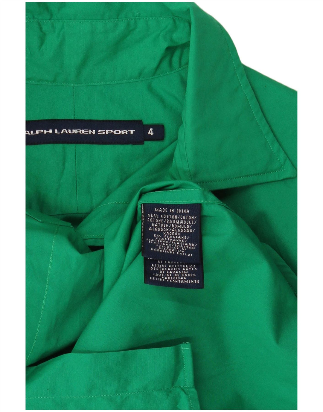 Cămașă RALPH LAUREN pentru femei US 4 Small Green Bumbac