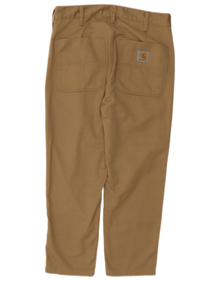 Pantaloni tăiați pentru bărbați Carhartt Wip Pegged W29 L24 poliester bej
