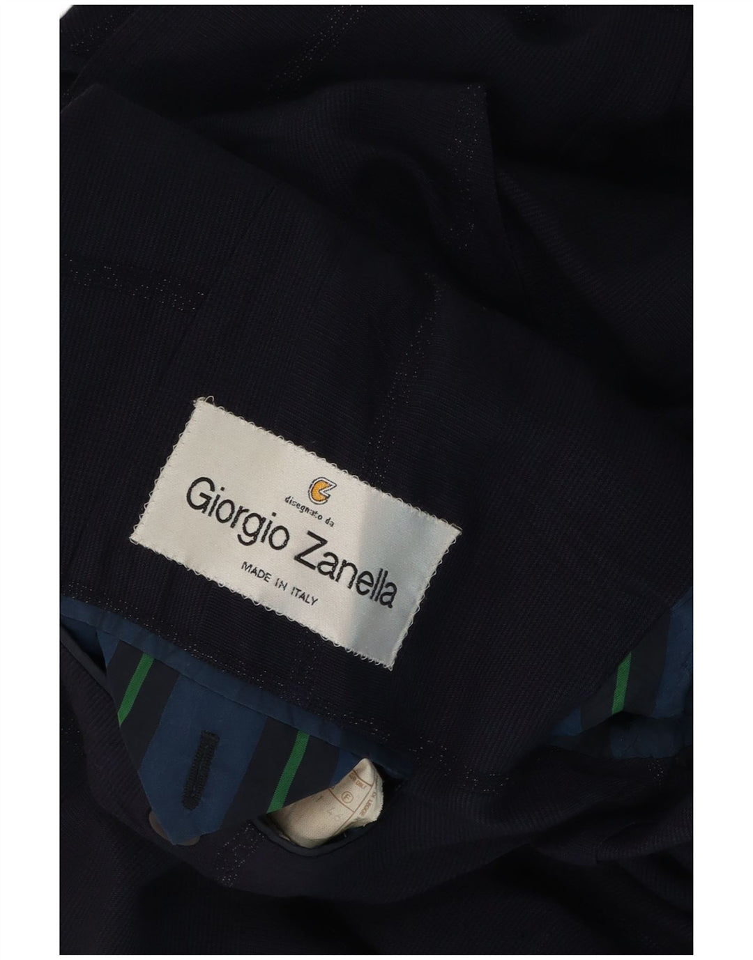 Jachetă blazer pentru bărbați Giorgio Zanella, cu 1 nasture, IT 46 Mic, albastru bleumarin, caroserie