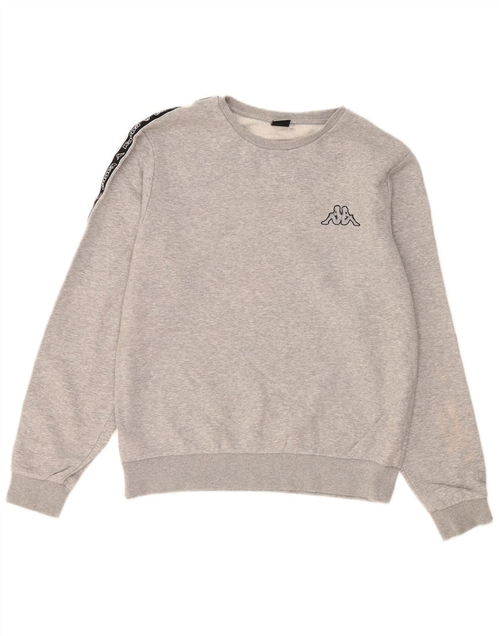 Hanorac grafic pentru bărbați KAPPA Pulover mare bumbac gri