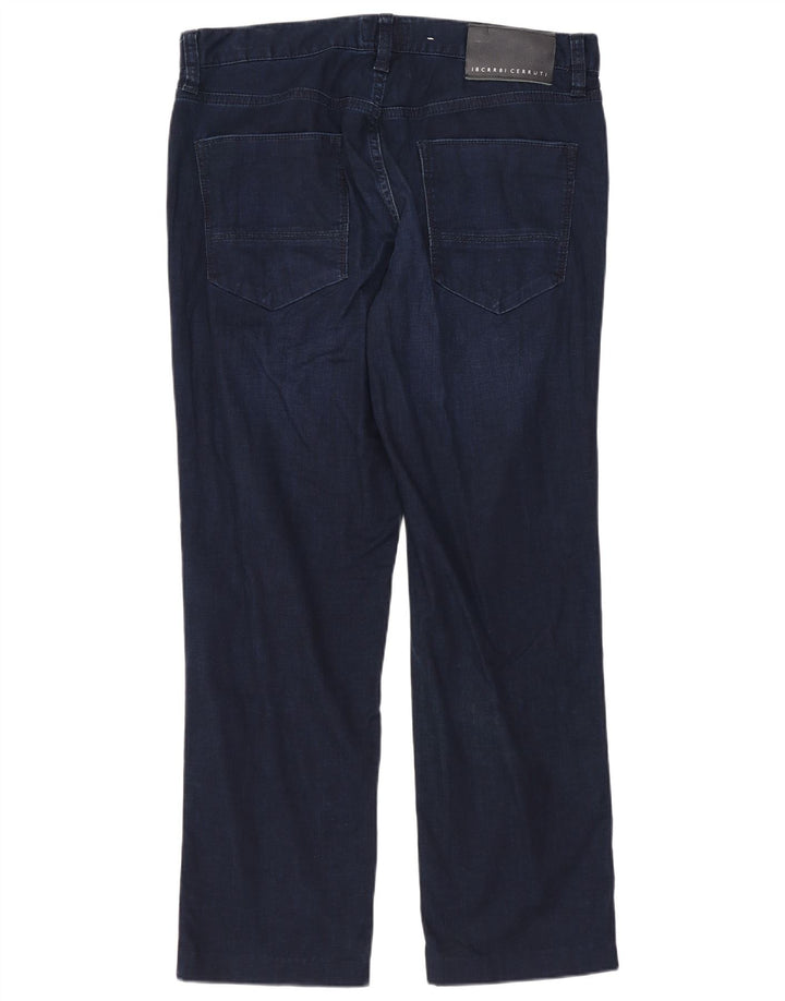 CERRUTI 1881 Blugi Bărbați Drepți L32 L27 Bumbac Bleumarin