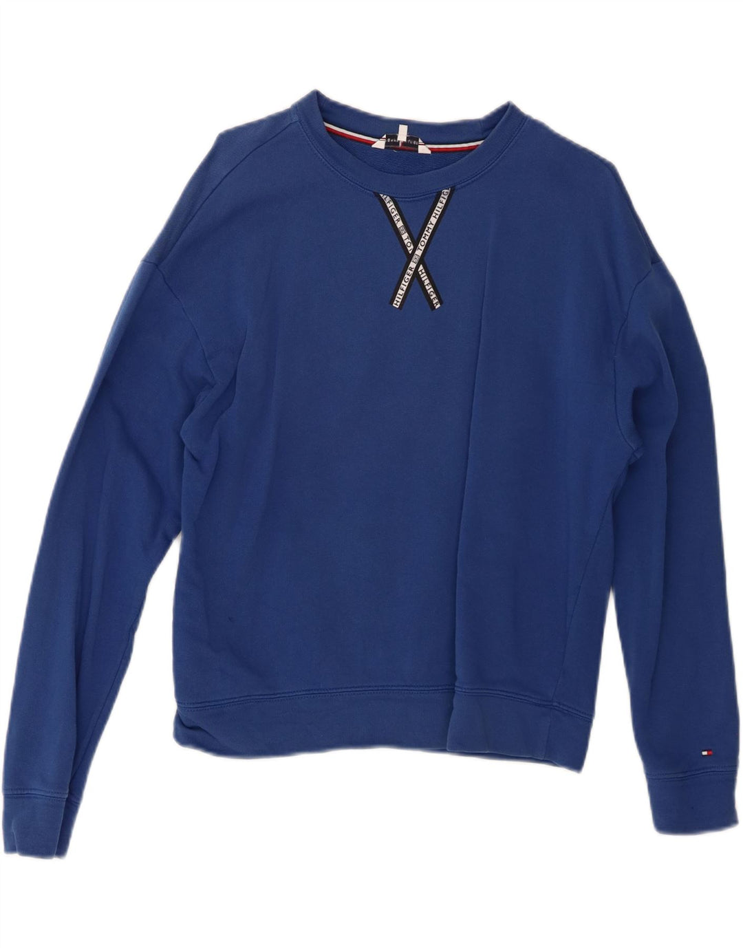 Pulover oversized pentru femei Tommy Hilfiger UK 10 Small Blue