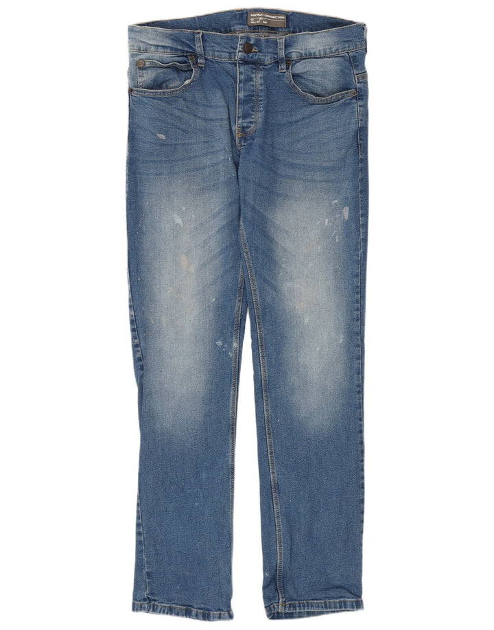 Blugi slim pentru bărbați French Connection W32 L32 Bumbac albastru