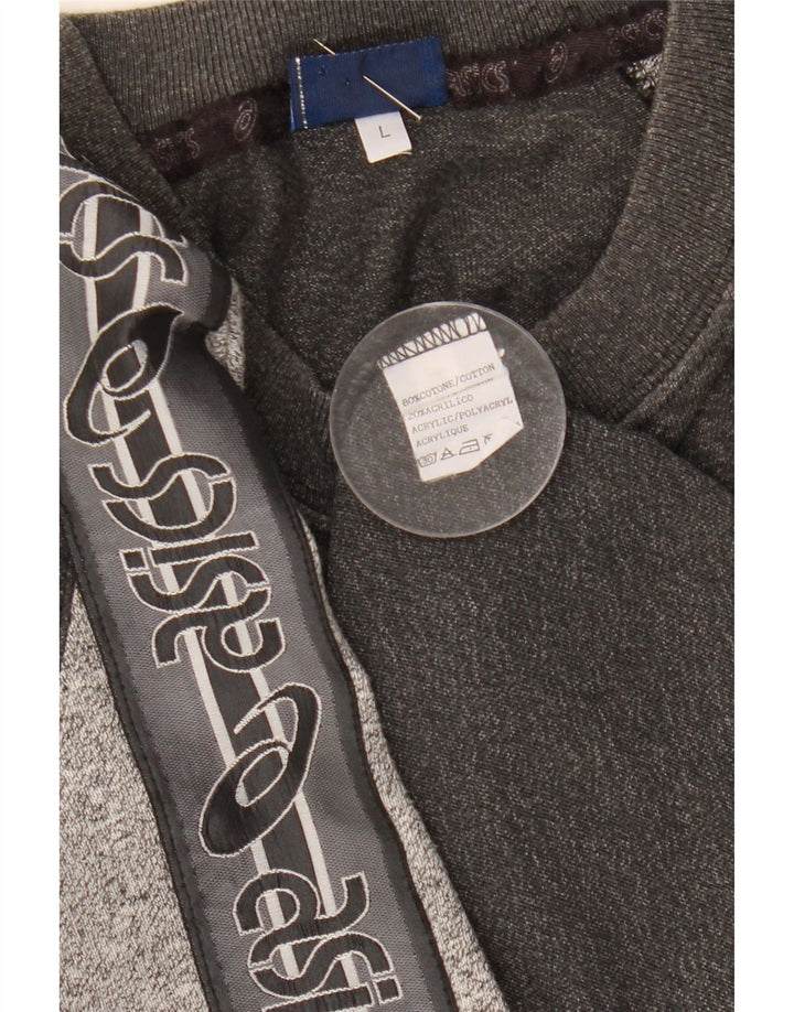 Tricou grafic Asics pentru bărbați Top mare din bumbac cu pete gri