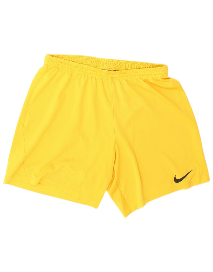 Pantaloni scurți sport Nike Dri Fit pentru bărbați, mari, galbeni, din poliester