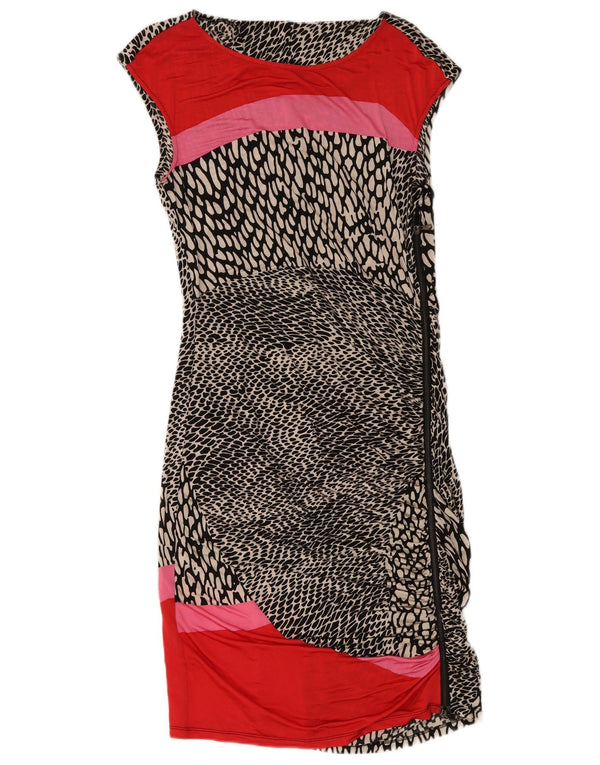 Rochie de damă Marella, fără mâneci, în viscoză cu imprimeu animal, UK 18 XL