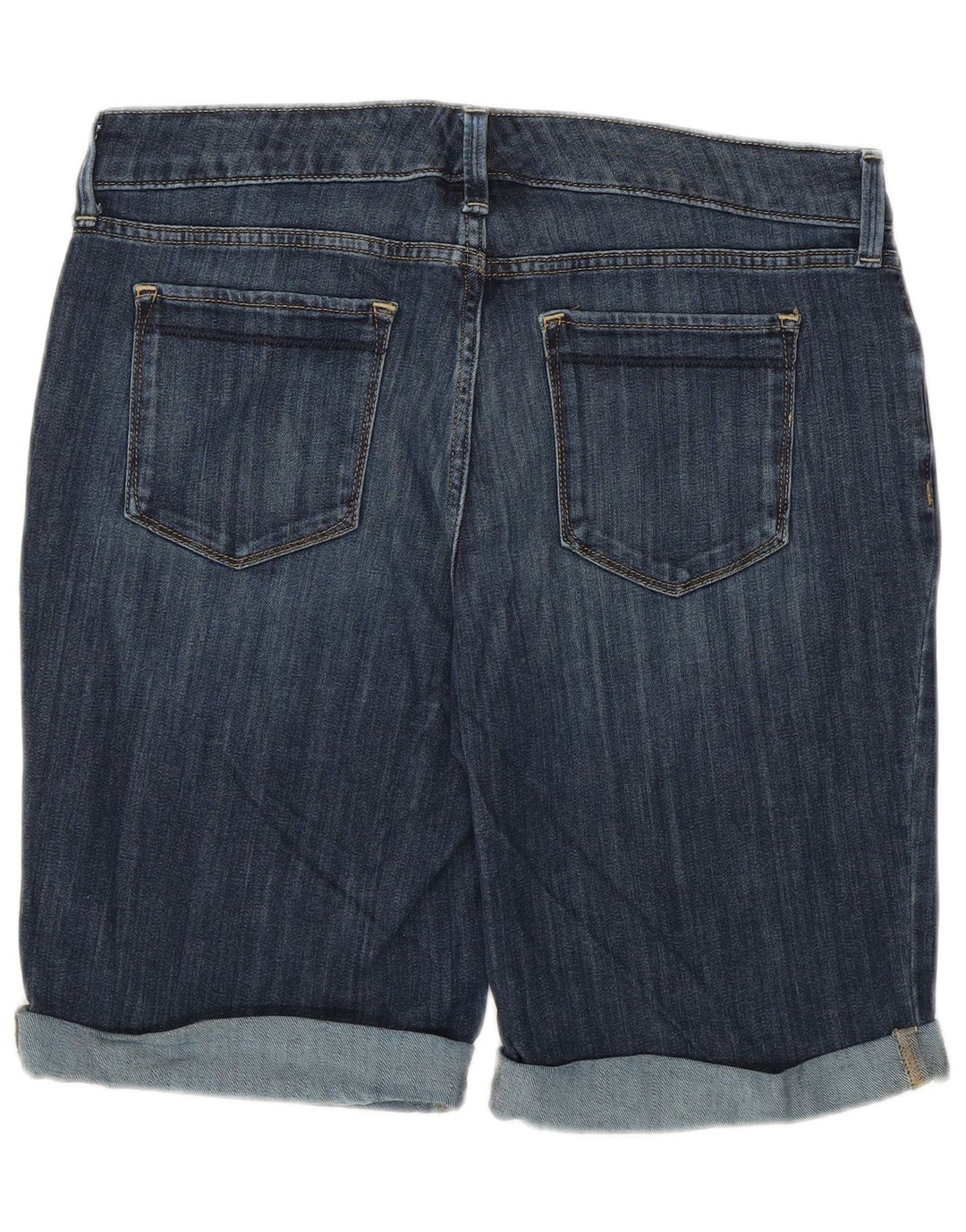 EDDIE BAUER Pantaloni scurți din denim ușor curbate pentru femei US 10 Large W32 Blue