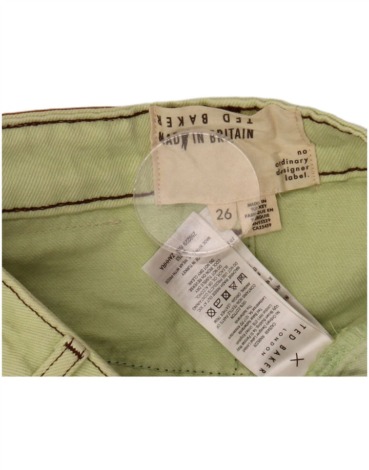Blugi subțiri pentru femei TED BAKER L26 L29 bumbac verde