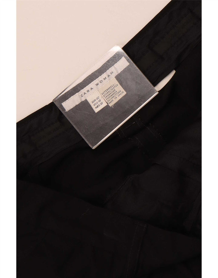 Pantaloni drepti casual pentru femei Zara L32 L33 Poliester negru