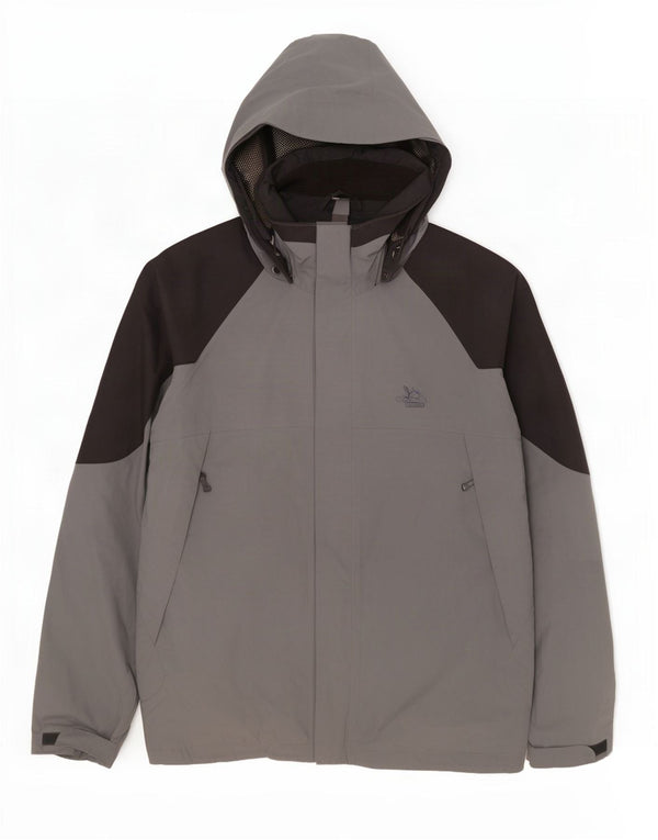 SALEWA Jachetă de ploaie cu glugă pentru bărbați UK 44 XL Gri Colorblock