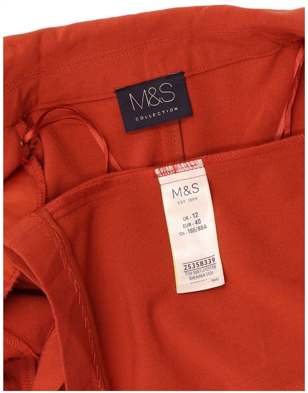 Jachetă pentru femei Marks & Spencer, deschisă cu mâneci 3/4, portocaliu mediu UK 12