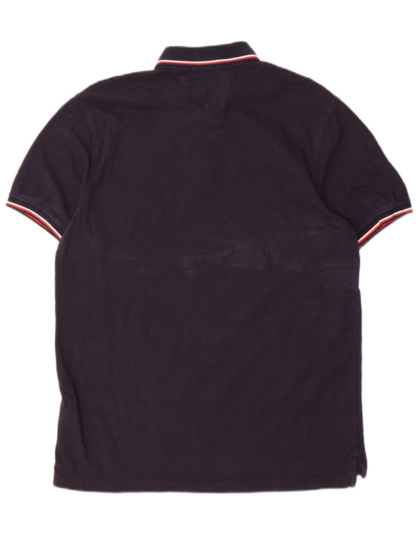 Cămașă polo Tommy Hilfiger pentru bărbați, slim fit, 2XL, bumbac cu dungi bleumarin