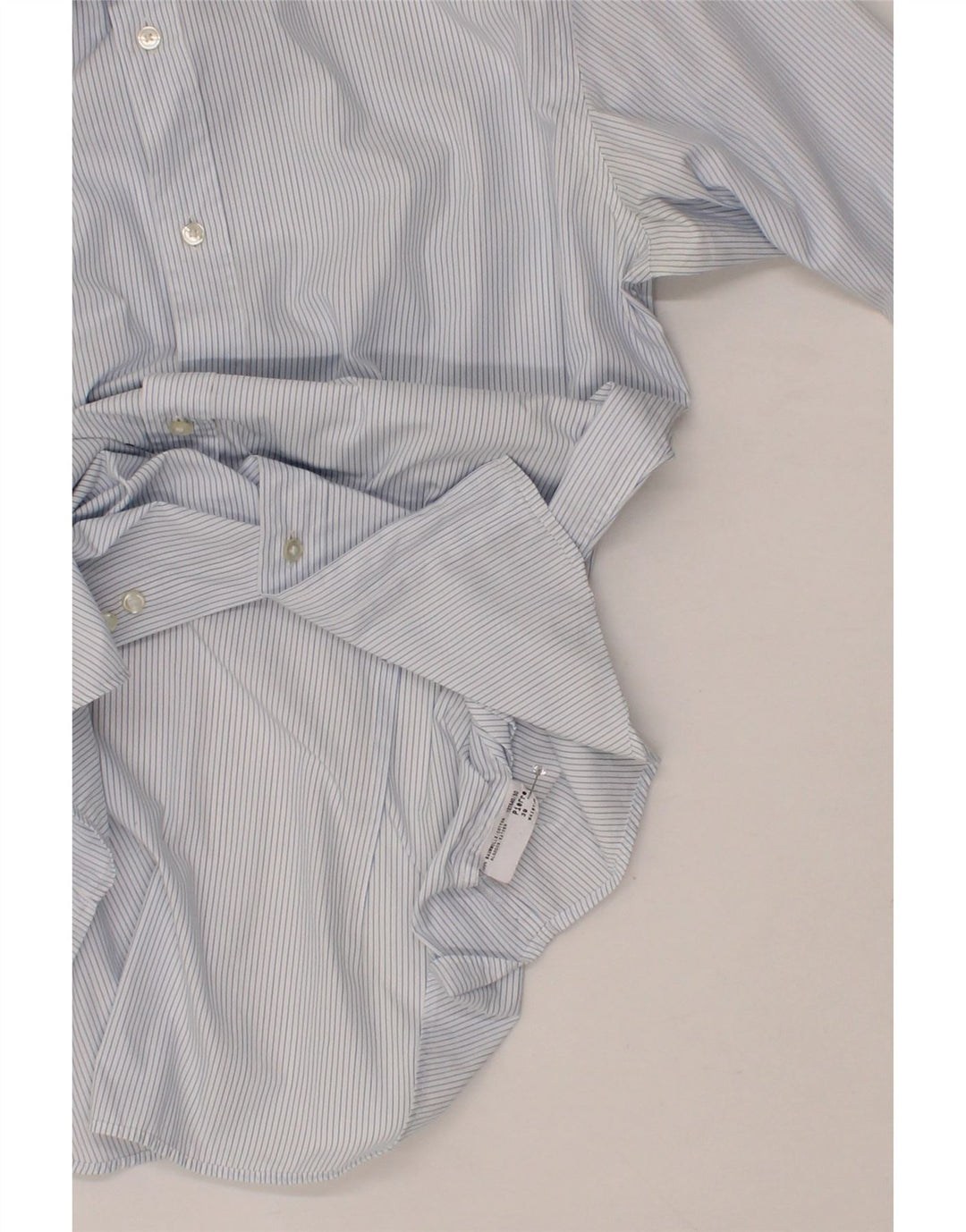 JOOP Mens Shirt UK 39 Medium Blue Pinstripe Cotton Vintage Joop and Second-Hand Joop from Messina Hembry 