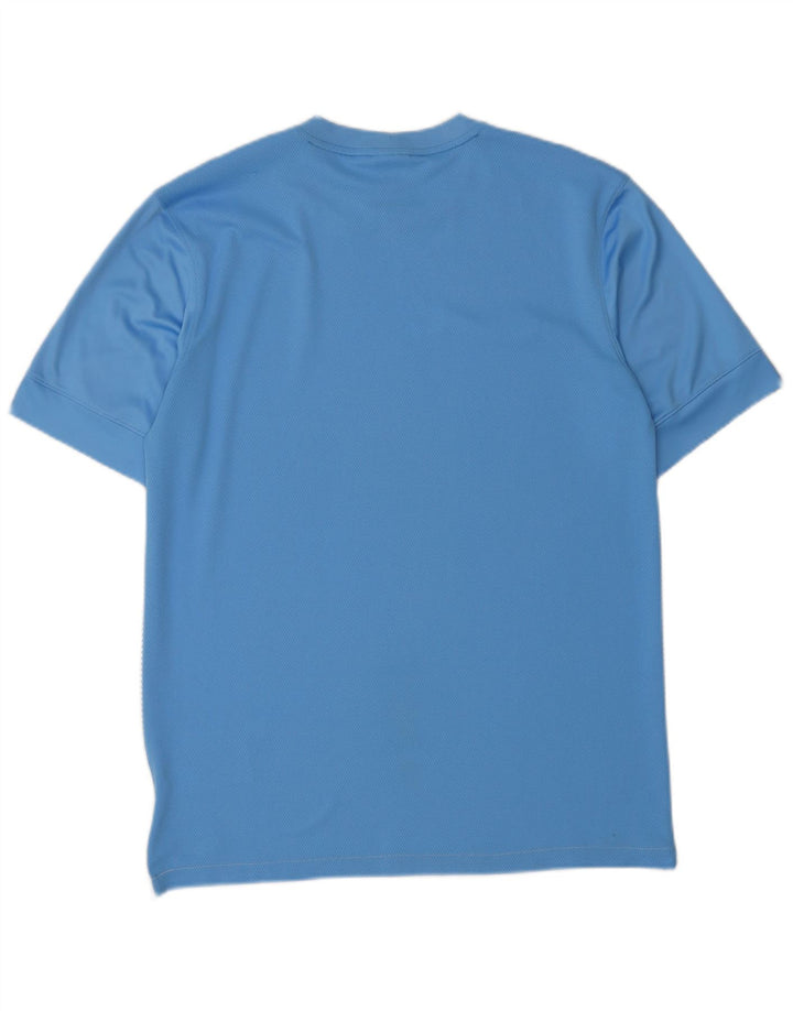 Tricou Nike Dri Fit pentru bărbați Top Mediu Albastru Poliester Colorblock