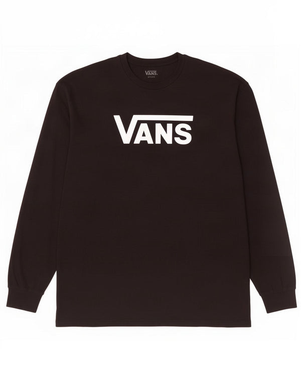 Vans pentru bărbați Classic Fit Graphic Top cu mânecă lungă XL, bumbac negru