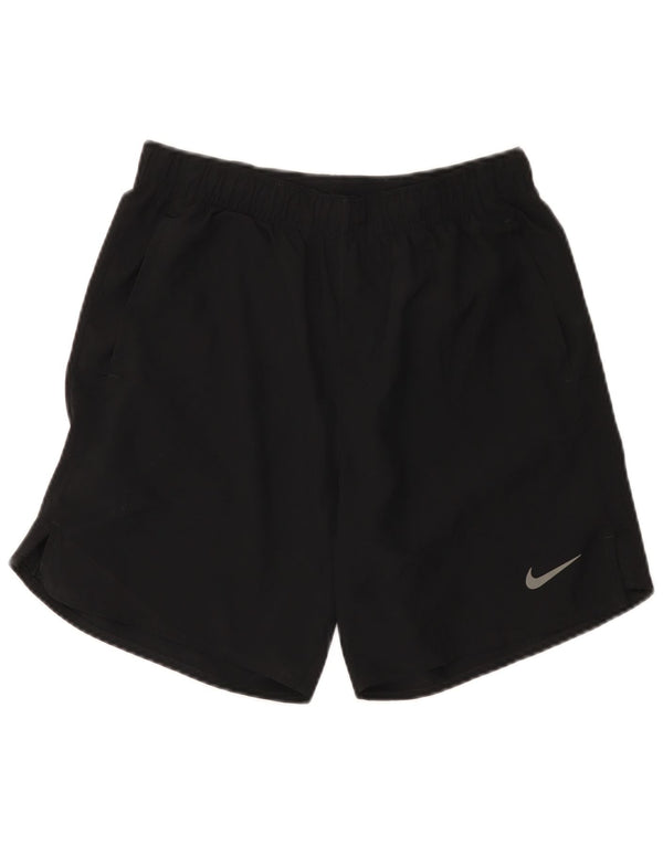 Pantaloni scurți sport Nike Dri Fit pentru femei UK 10, poliester negru mic
