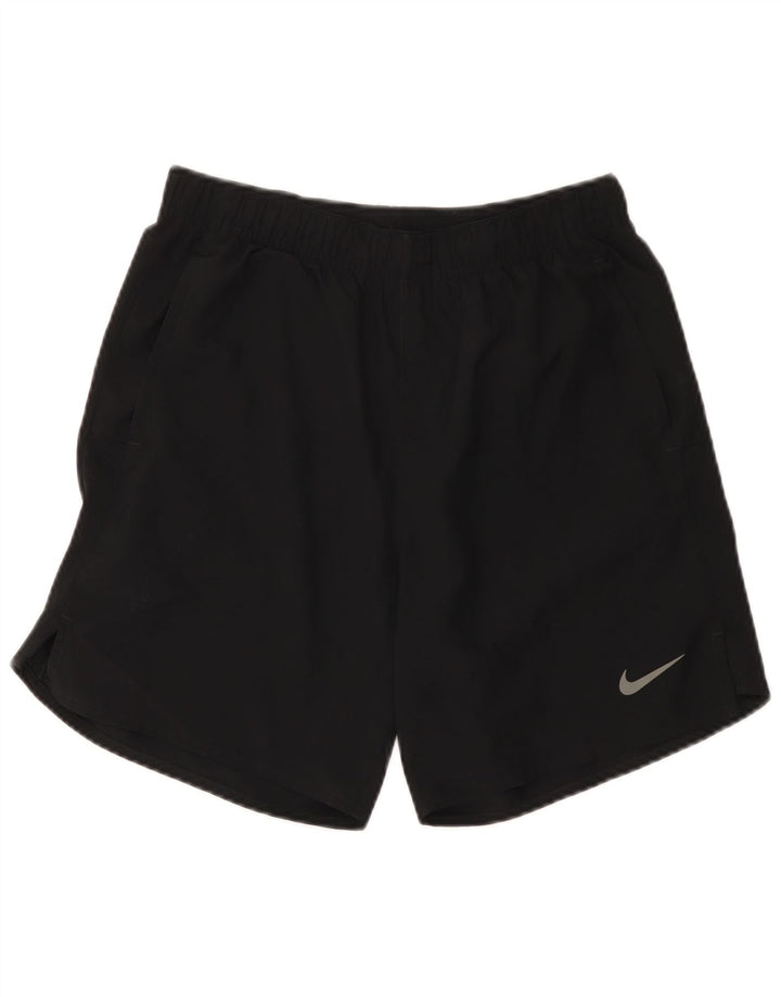 Pantaloni scurți sport Nike Dri Fit pentru femei UK 10, poliester negru mic