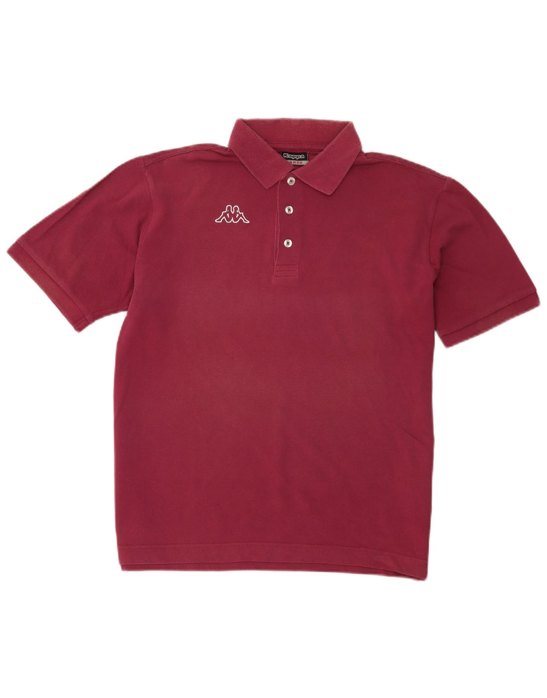 Cămașă polo pentru bărbați Kappa Bumbac burgundă mare