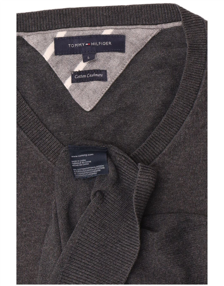 Vestă pentru bărbați Tommy Hilfiger, bluză mare, gri, bumbac