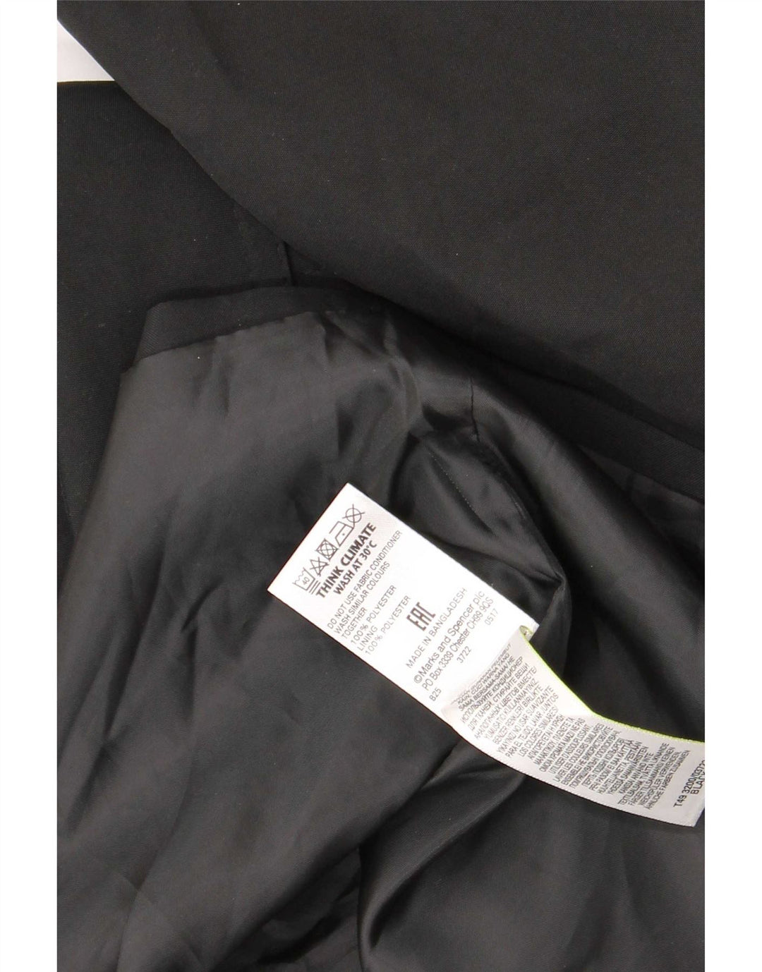 Trench pentru femei Marks & Spencer UK 16 Poliester negru mare