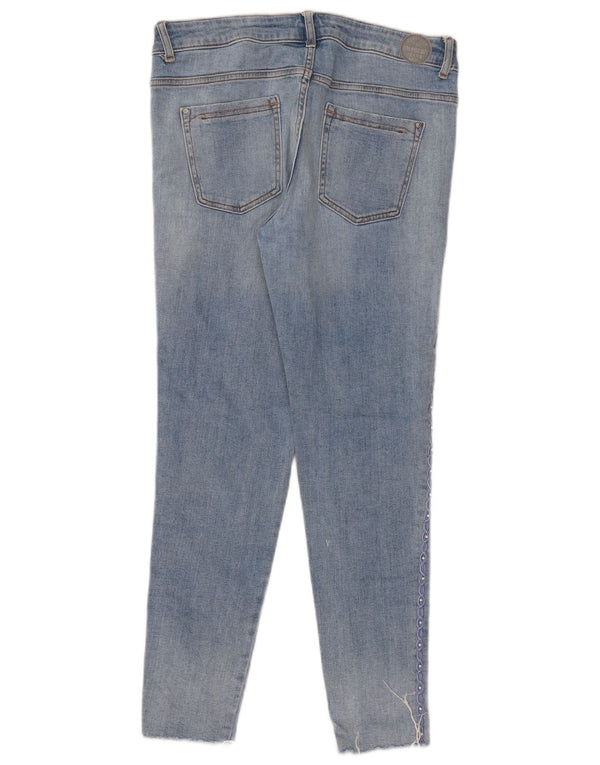 Blugi skinny distressed pentru femei Zara EU 38 Mici L28 L27 Bumbac albastru