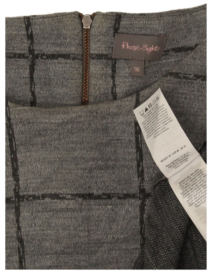 Rochie schimbătoare pentru femei Phase Eight, cu mâneci 3/4, UK 16, mare, gri acrilic