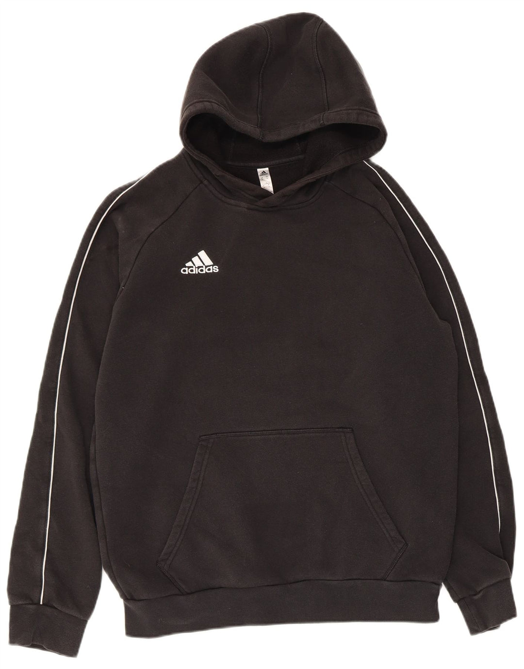Pulover Adidas pentru bărbați, bumbac mediu negru