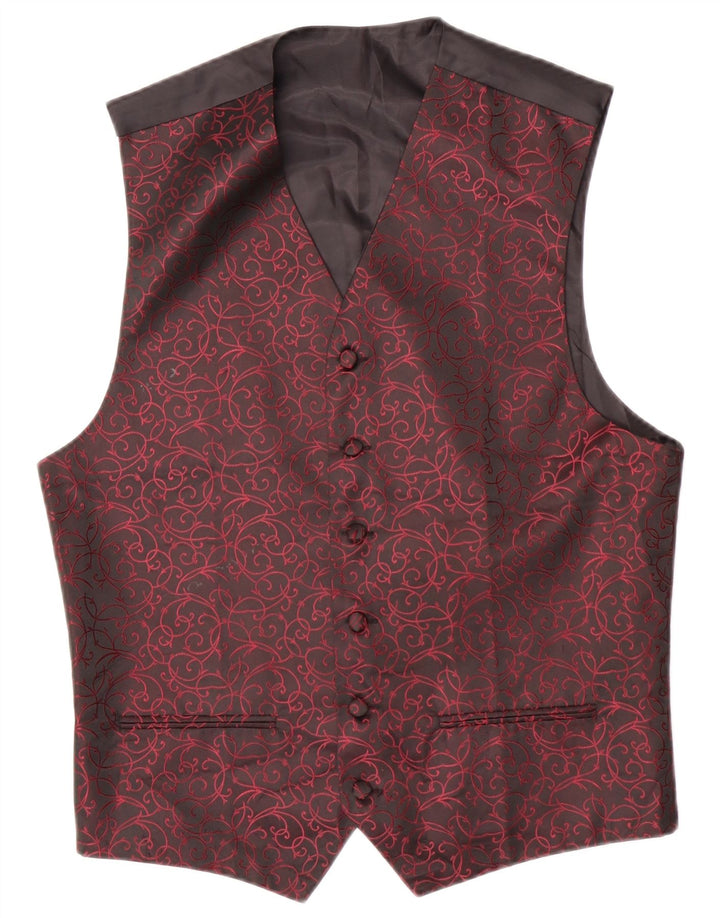 Vestă vintage pentru femei EU 38 Poliester Paisley Negru Mediu