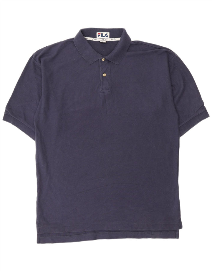 Cămașă polo FILA pentru bărbați, mare, bleumarin, bumbac