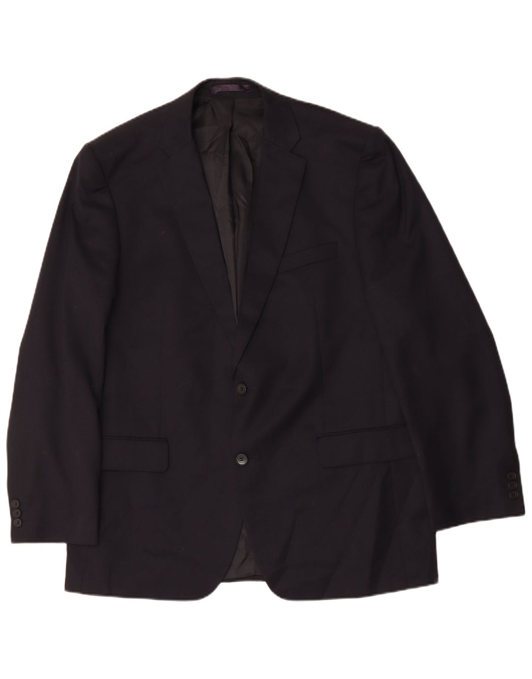 Jachetă pentru bărbați Marks & Spencer, lungă cu 2 nasturi, UK 44 XL bleumarin