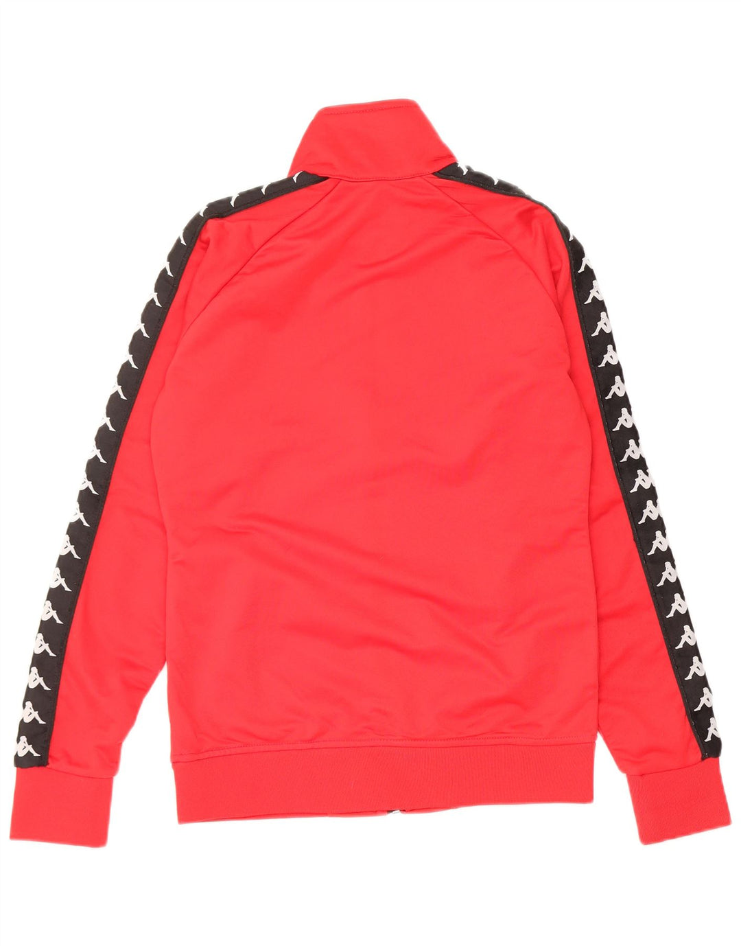 Jachetă de top pentru trening cu grafică KAPPA pentru femei UK 10 Small Red Colorblock