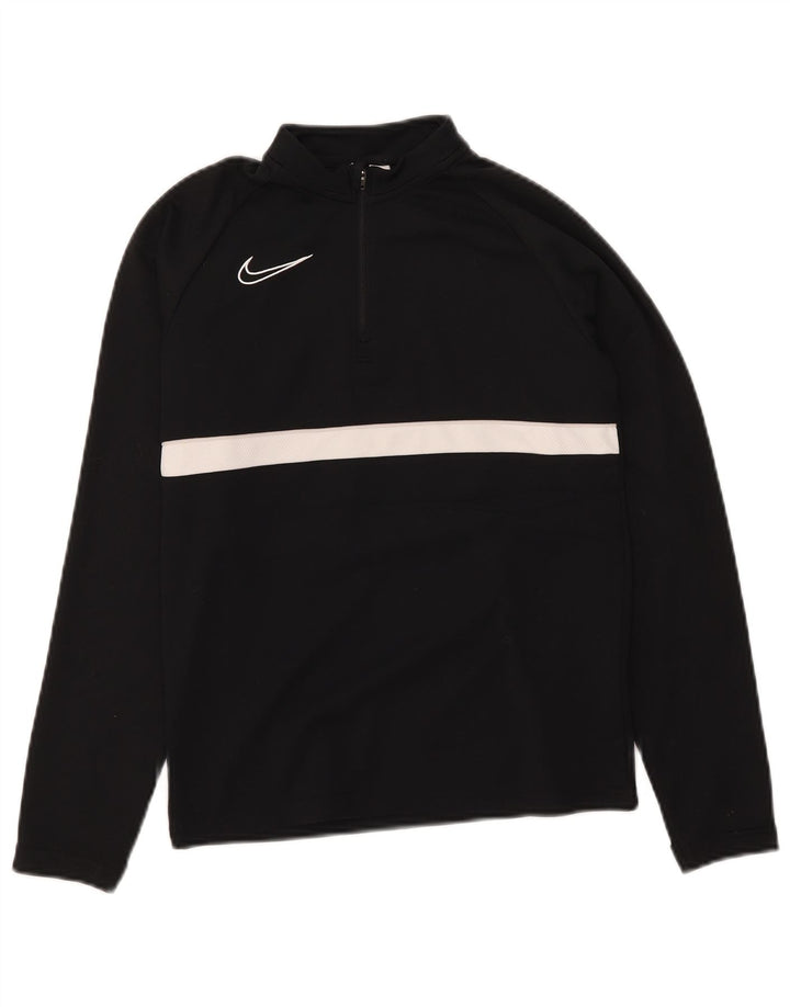 Trening pentru băieți Dri Fit Pullover Top 10-11 ani Negru mediu
