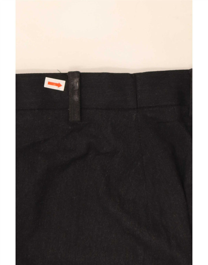 Pantaloni chino pentru bărbați Marks & Spencer, cu ajustare normală, L38 L29, poliester negru