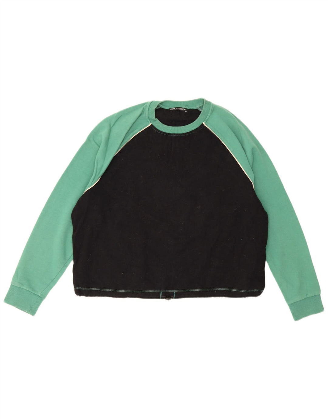 Pulover supradimensionat pentru femei Zara UK 10 Mic negru Colorblock