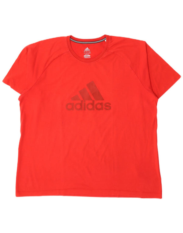 Tricou grafic Adidas Clima 365 pentru bărbați Top 2XL bumbac roșu