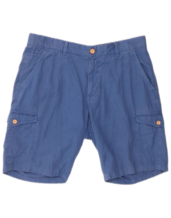 Pantaloni scurți cargo Massimo Dutti pentru bărbați EU 42 Large W32 Blue