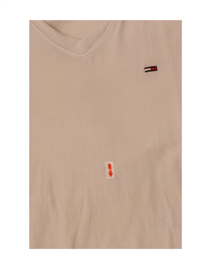Tricou Tommy Hilfiger pentru femei Top UK 12 Medium White Bumbac