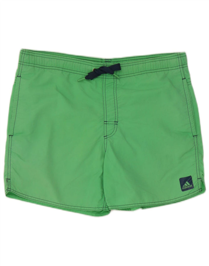 Pantaloni scurți de înot Adidas pentru bărbați, nailon mic, verde