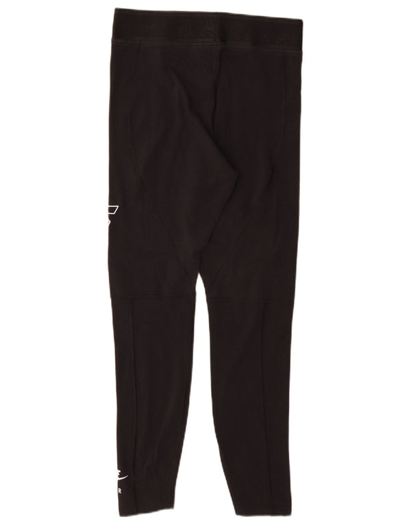 Leggings grafic Nike pentru femei UK 12, bumbac mediu negru