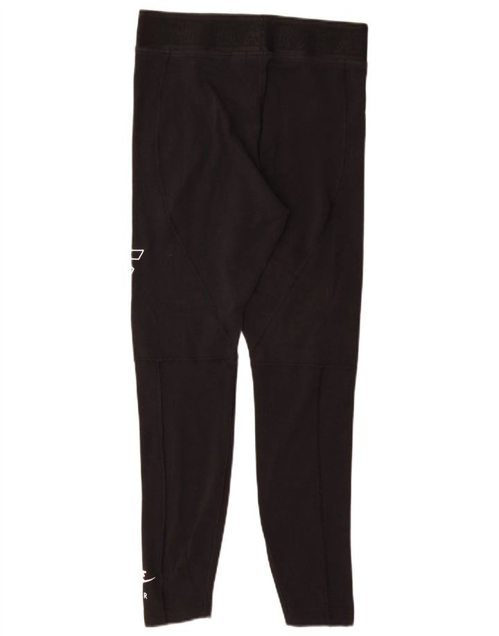 Leggings grafic Nike pentru femei UK 12, bumbac mediu negru