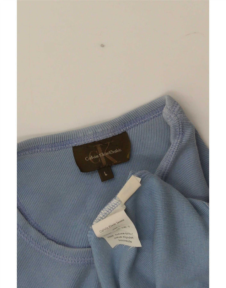 Tricou Calvin Klein pentru bărbați Top mare, albastru, bumbac
