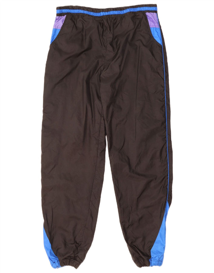 Pantaloni de trening Vintage pentru bărbați Pantaloni de jogging Mediu Negru Colorblock Nylon
