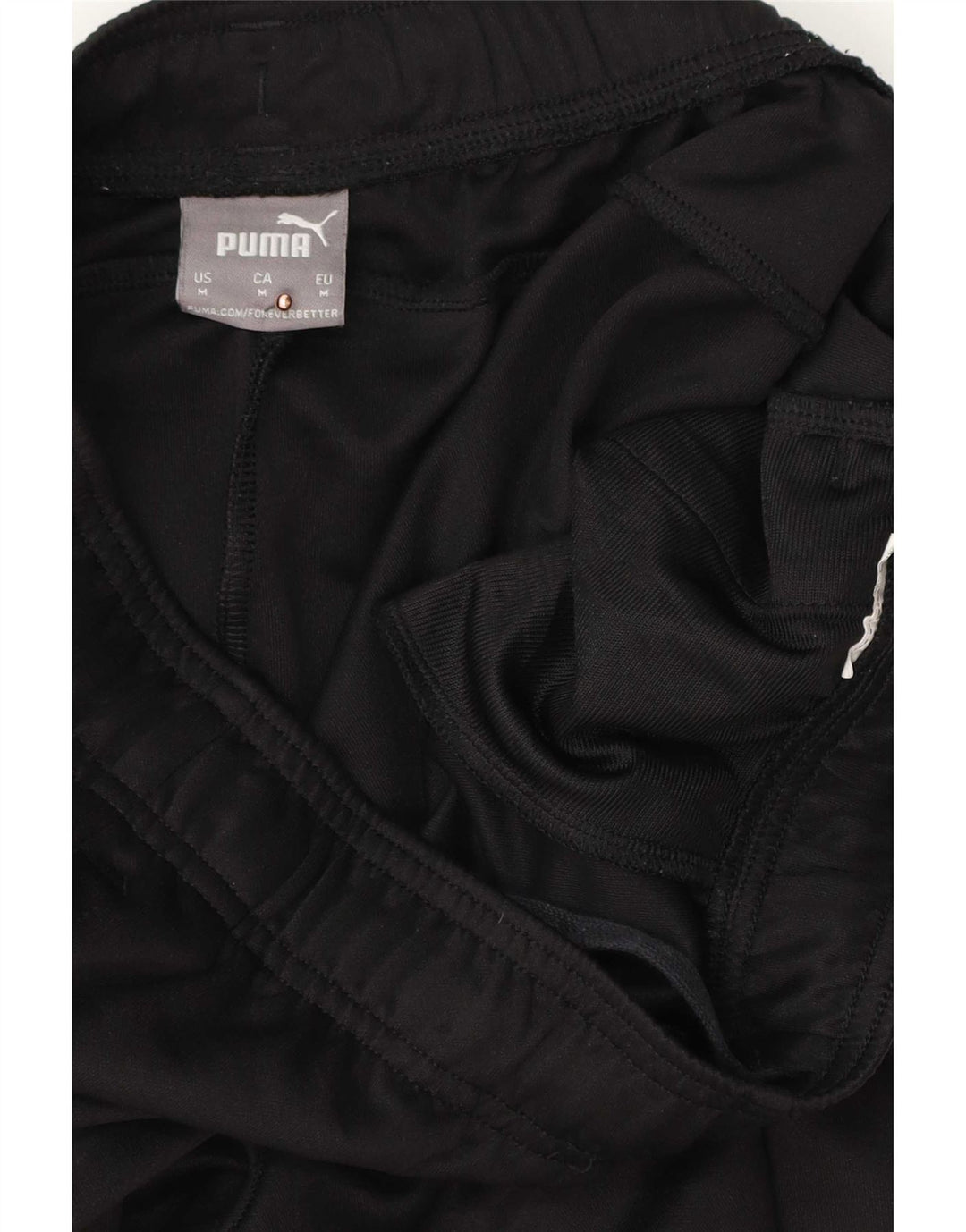 Pantaloni de trening Puma pentru bărbați, poliester mediu negru