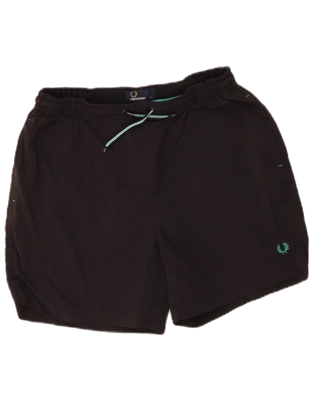 Pantaloni scurți de înot Fred Perry pentru bărbați, poliamidă neagră mică