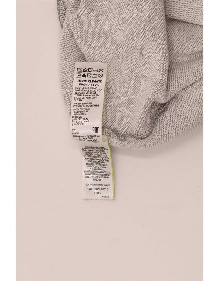 Pantaloni de trening pentru bărbați Marks & Spencer, bumbac gri mare