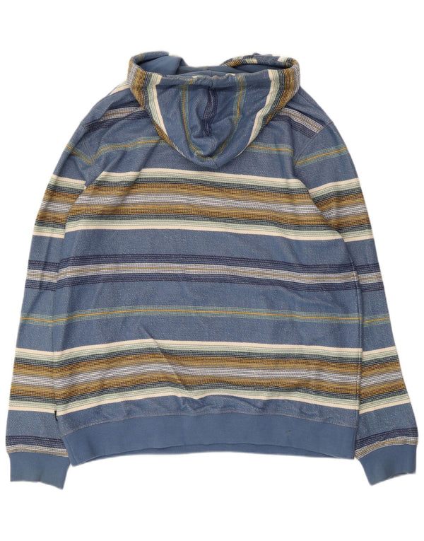 Pulover pentru bărbați Fat Face XL, bumbac cu dungi albastre