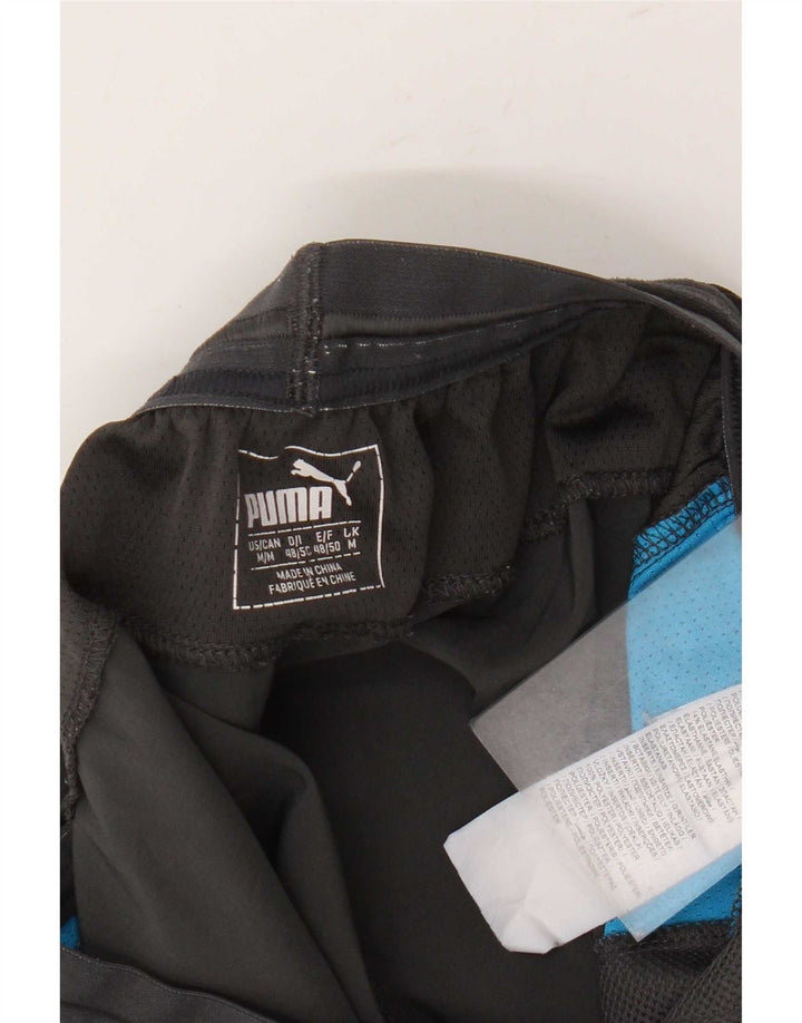 Pantaloni scurți sport Puma pentru bărbați, gri mediu, poliester color bloc