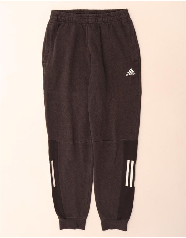 Pantaloni de trening pentru bărbați Adidas Pantaloni de jogging, bumbac, gri mic